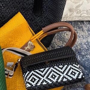 Black and White Patterned Handbag
